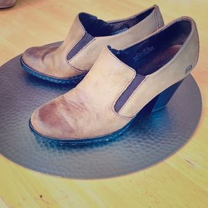 Born Leather Slip Heel
